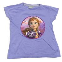 Lila tričko s Annou - Frozen Disney