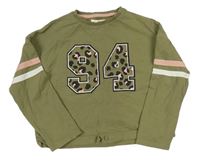 Khaki ľahká mikina s číslom M&S