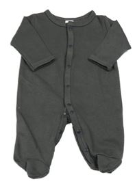 Tmavosivý rebrovaný overal shein