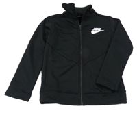 Čierna športová prepínaci mikina s logom Nike