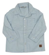 Bielo-modrá kockovaná košeľa Topomini