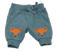 Modré tepláky s liškami C&A