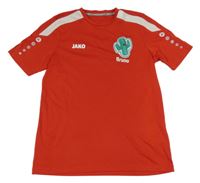 Červené športové tričko s kaktusom a logom jako