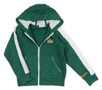 Zeleno-biela prepínaci mikina s topánkou a kapucňou Timberland