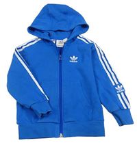 Modrá propínací mikina s logem Adidas