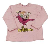 Růžová mikina - The Flinstones