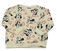Smotanová mikina s Minnie a srdiečkami LC Waikiki