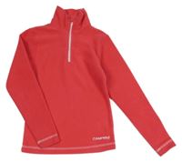 Růžová fleecová funkční mikina Campri 