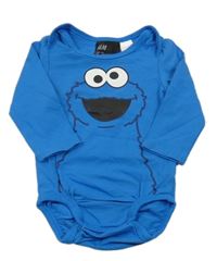 Modré body s príšerkou H&M