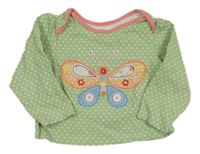Zelené puntíkaté triko s motýlkem George