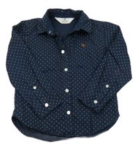 Tmavomodrá puntíkatá košile H&M