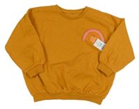 Nové - Medová mikina s dýněmi a dúhou Matalan