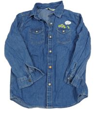 Modrá riflová košile s dinem LC Waikiki