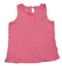 Ružová košieľka  s čipkou Pocopiano