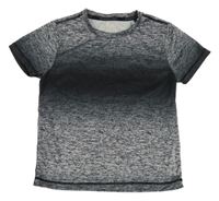 Sivo-čierne melírované športové tričko Crivit