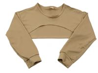 Hnedá crop mikina Shein