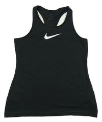 Černý sportovní top s logem Nike