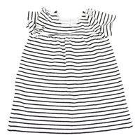Bielo-čierne pruhované šaty H&M