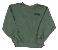 Zelená mikina s dinem H&M