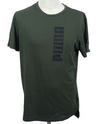 Pánske khaki tričko s logom zn. Puma