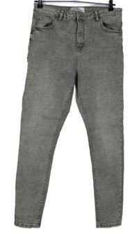 Dámské šedé skinny rifle Primark 