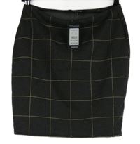 Nové - Dámska tmavosivá kockovaná sukňa zn. New Look