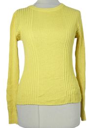 Dámský žlutý žebrovaný lehký svetr Atmosphere 