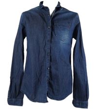 Pánská tmavomodrá riflová košile Replay 