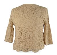 Dámské béžové krajkové triko H&M