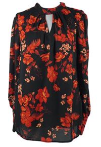 Dámská černo-červená květovaná halenka Dorothy Perkins