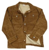 Hnedá menšestrová zateplená bunda River Island