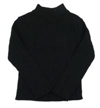 Čierny rebrovaný sveter Matalan