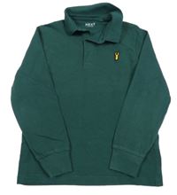 Tmavozelené polo triko s nášivkou Next