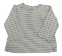 Světlešedé pruhované triko 