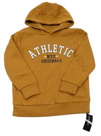 Nové - Hnědá mikina s nápisem s kapucí Dunnes