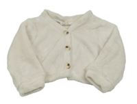 Smotanová chlpatá prepínaci mikina Shein