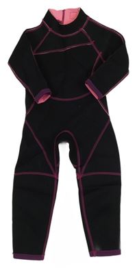 Černo-fialový neopren