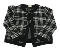 Čierno-biela kockovaná prepínaci mikina River Island