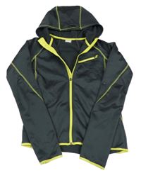 Tmavošedá thermo propínací mikina s kapucí H&M