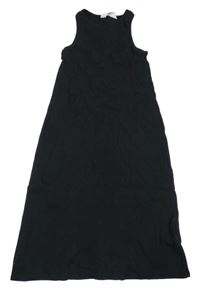 Čierne rebrované šaty H&M