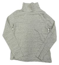 Sivé melírované tričko s rolákom H&M