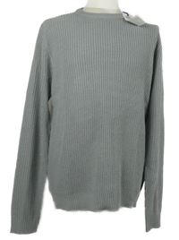 Nové - Pánský šedý vzorovaný svetr Jack & Jones