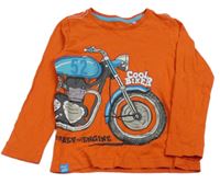 Červené triko s motorkou C&A