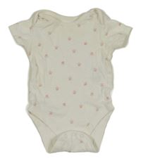 Bílé body s kytičkami M&S