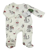 Nové - Bílý sametový overal s Púem a přáteli C&A