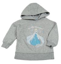 Šedá mikina s Elsou a kapucí Disney