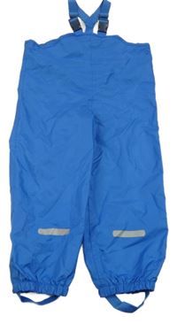 Modré šusťákové podšité laclové kalhoty Lily & Dan