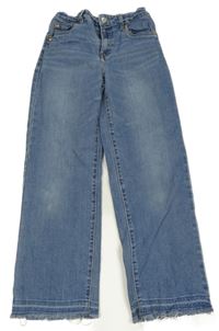 Modré cropped wide leg rifle Levi´s