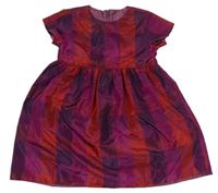 Fialovo-červené kockované šaty GAP