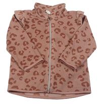 Staroružová fleecová prepínaci mikina zn. H&M